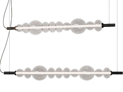 现代一字棒管吊灯