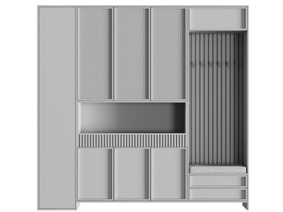 新中式玄关卡座鞋柜