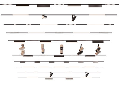 现代轨道磁吸灯 可转向筒灯射灯