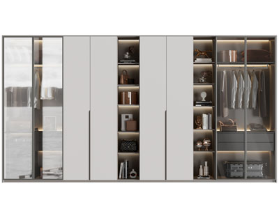 现代衣柜3d模型 现代衣柜
