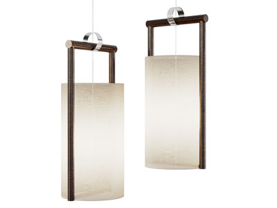 新中式柱形灯罩吊灯