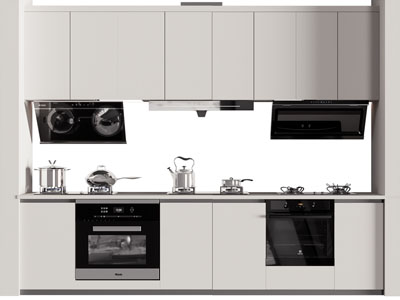 现代集成灶 燃气灶 抽油烟机 锅具厨房电器