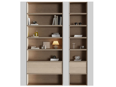 新中式装饰书柜