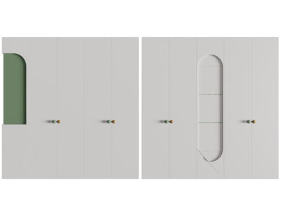 现代衣柜3d模型 现代衣柜