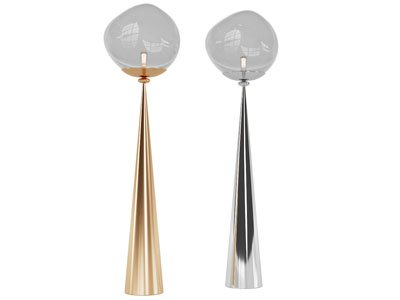 现代轻奢不锈钢灯柱落地灯