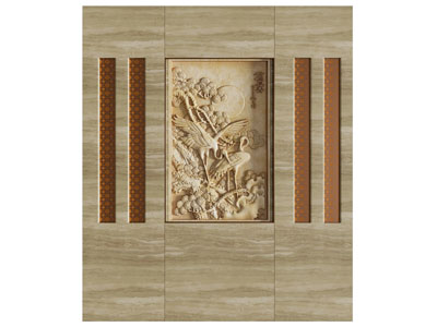 新中式背景墙 隔断