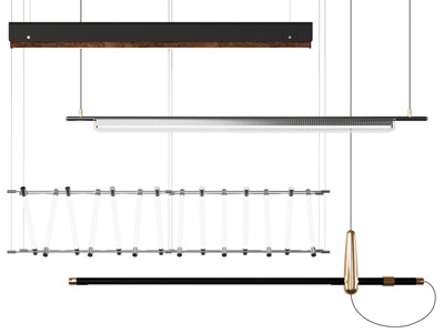 现代一字办公吊灯