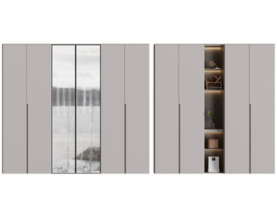 现代衣柜3d模型 现代衣柜