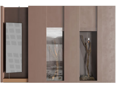 侘寂风玄关装饰柜