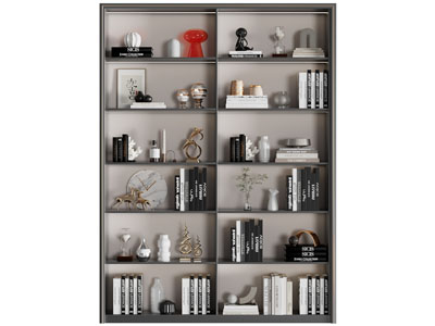 现代书架 书籍 饰品 装饰柜