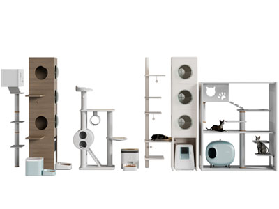 现代实木猫爬架 猫房子