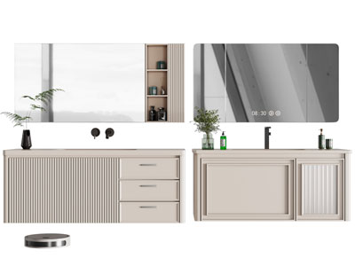 现代洗手台 镜柜 浴室柜