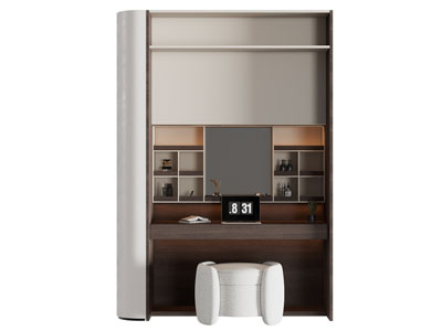 现代书柜 书桌椅组合