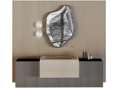 新中式洗手台 浴室柜