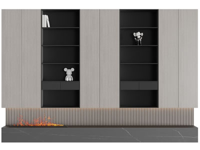 现代电视柜背景墙