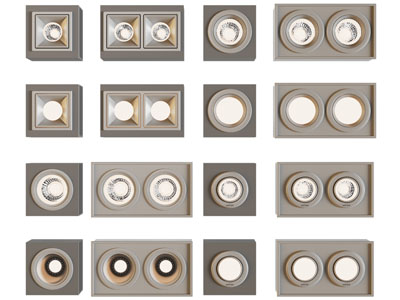 侘寂风筒灯射灯