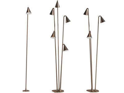 现代金属多头落地灯