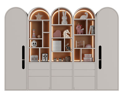 法式儿童装饰柜 衣柜3d模型 法式儿童装饰柜 衣柜
