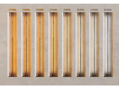 现代天际灯 洗墙灯 色温对照钢带线条灯