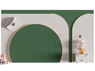 现代轻奢背景墙