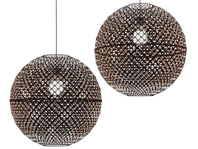 现代编织球形吊灯