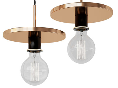 现代灯泡电线吊灯