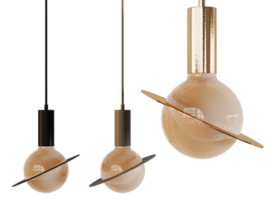 现代轻奢灯泡行星造的吊灯