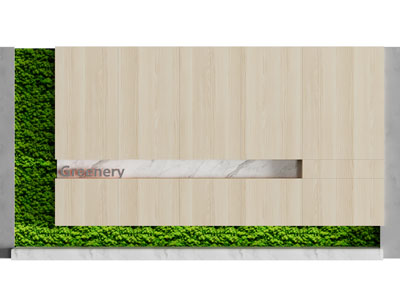 现代装饰植物的景观墙 造墙 背景墙