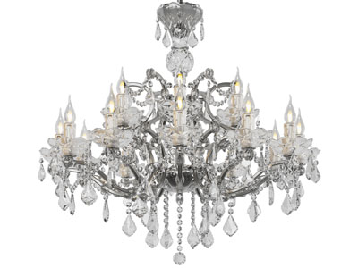 欧式水晶吊坠烛台吊灯