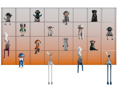 现代手办 玩具 玩偶装饰柜