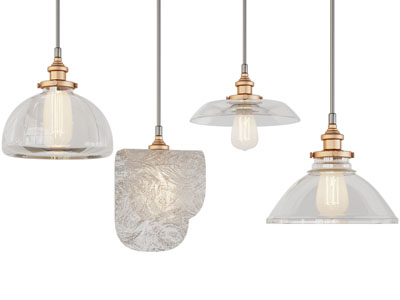 现代花纹玻璃灯罩吊灯