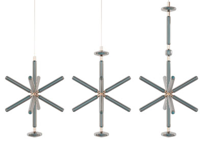 现代管状造的吊灯