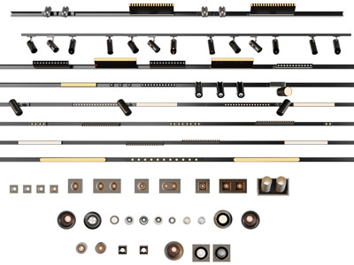 现代筒灯射灯 轨道磁吸灯 转向