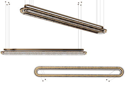 现代椭圆形吊灯