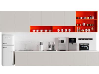 现代水吧台 茶水间橱柜操作台 工作台