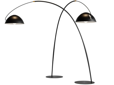 现代黑色落地灯