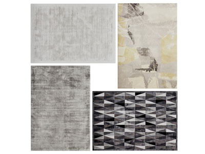 现代长方形地毯3d模型 现代长方形地毯