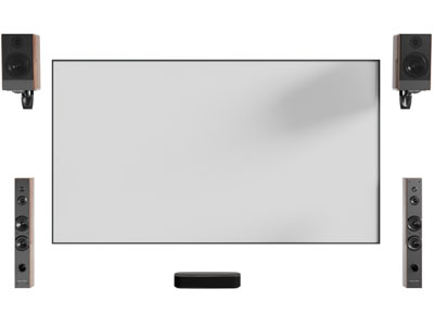 现代投影幕布、音响3d模型 现代投影幕布、音响