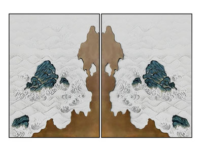新中式装饰挂画3d模型 新中式装饰挂画