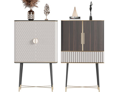 现代轻奢高脚玄关柜、边柜