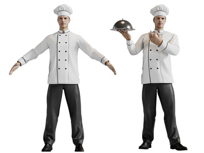 职业人士厨师男人人物