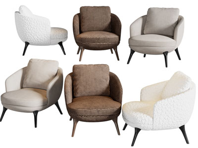 现代布艺休闲椅子