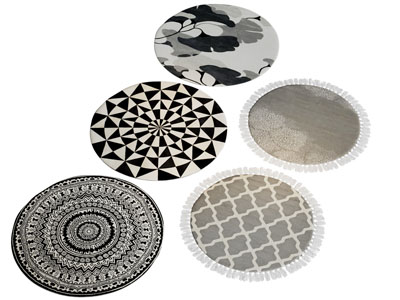 现代圆形地毯3d模型 现代圆形地毯