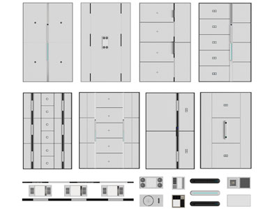 现代天花吊顶、暖风扇、浴霸
