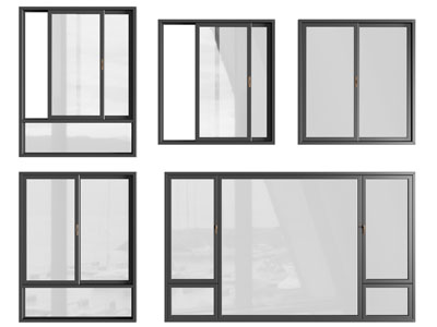 现代平开窗户