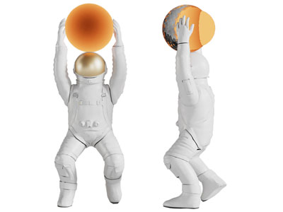 现代宇航员落地灯