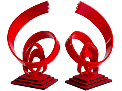 现代飘带城市雕塑3d模型 现代飘带城市雕塑