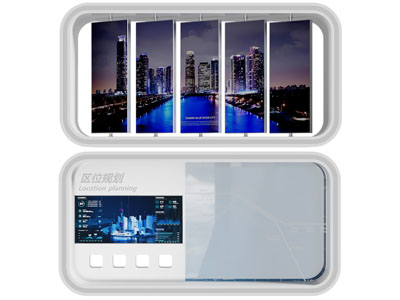 现代拼接屏 展厅区位规划显示屏3d模型 现代拼接屏 展厅区位规划显示屏