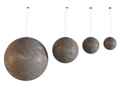 侘寂风月球吊灯