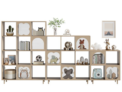 现代儿童装饰收纳柜